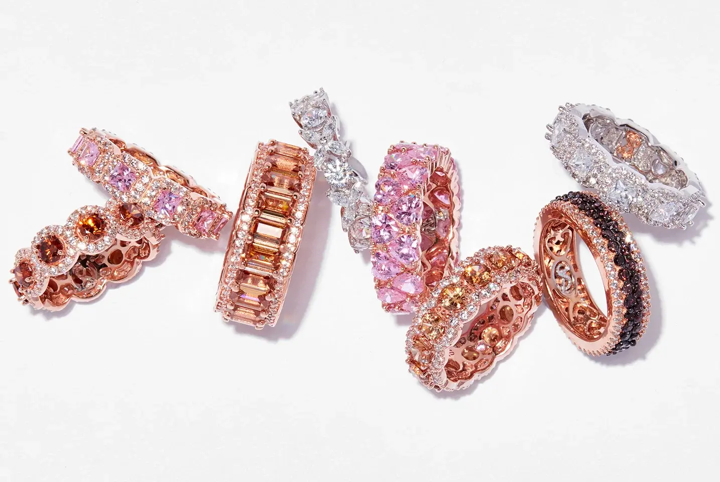 Gemstone Eternity Bands at Roma Jewelry